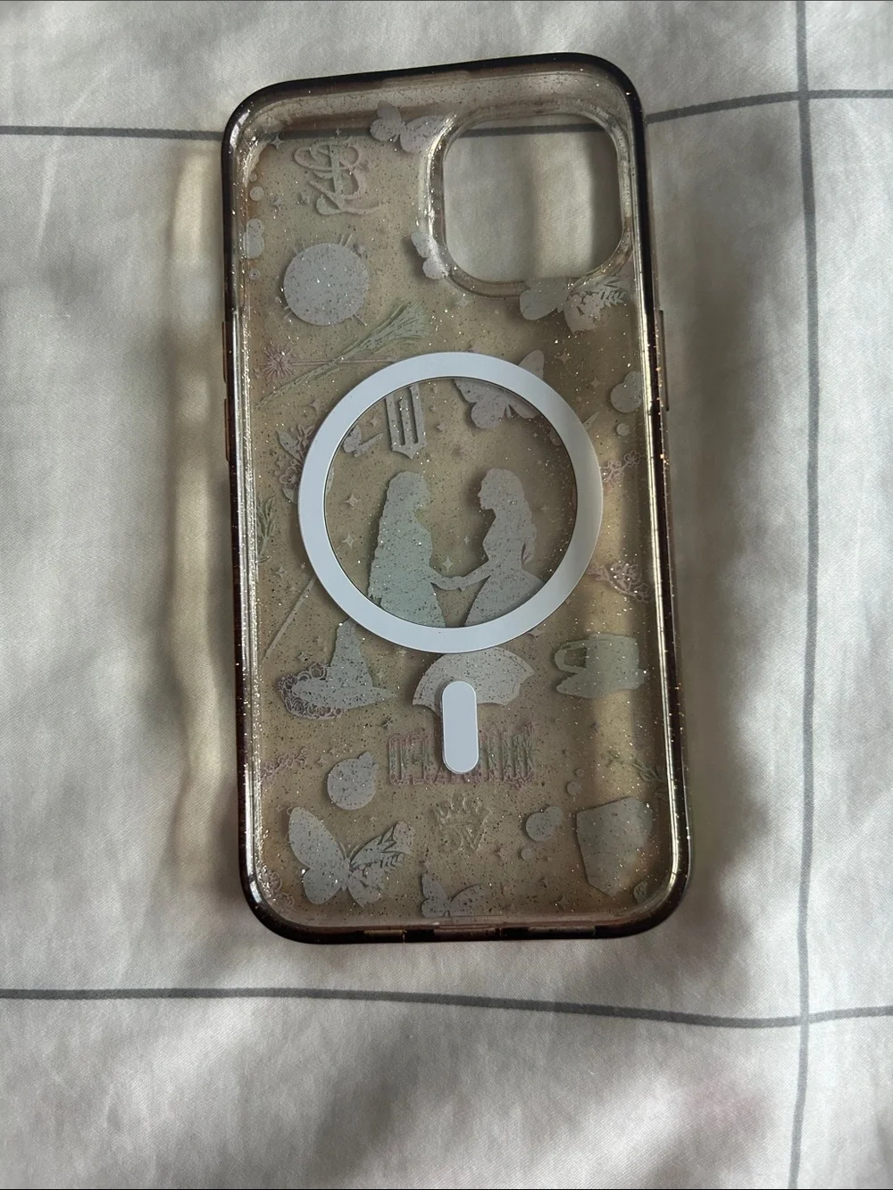 Velvet Caviar Glitter Wicked Phone Case in Pink & Green
